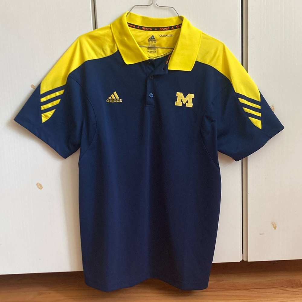 Adidas Michigan golf polo